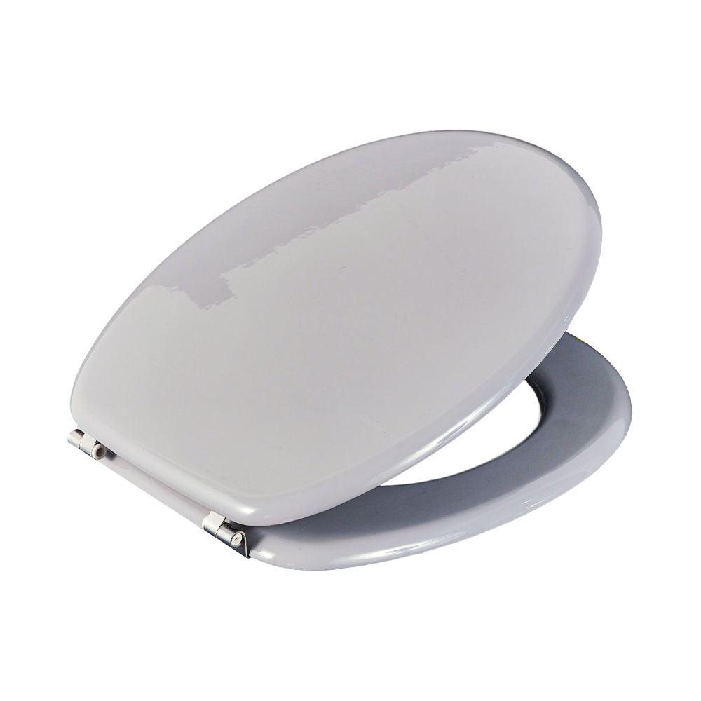 Stainless steel hinged laminated toilet seat