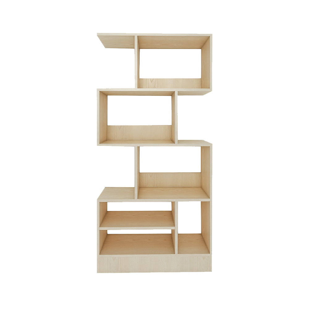 Bookcase display without screw mounting