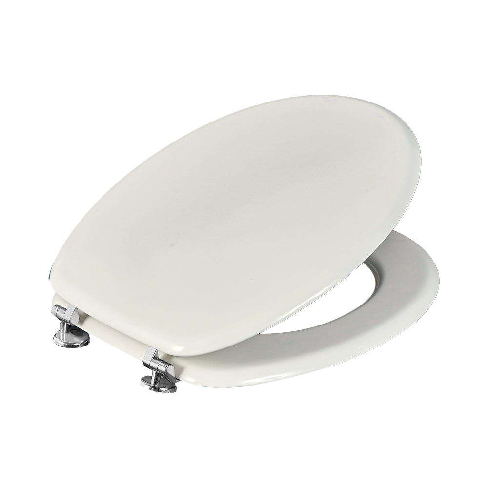 1519 Classic 18" white moldedround round edge white moulded toilet seat