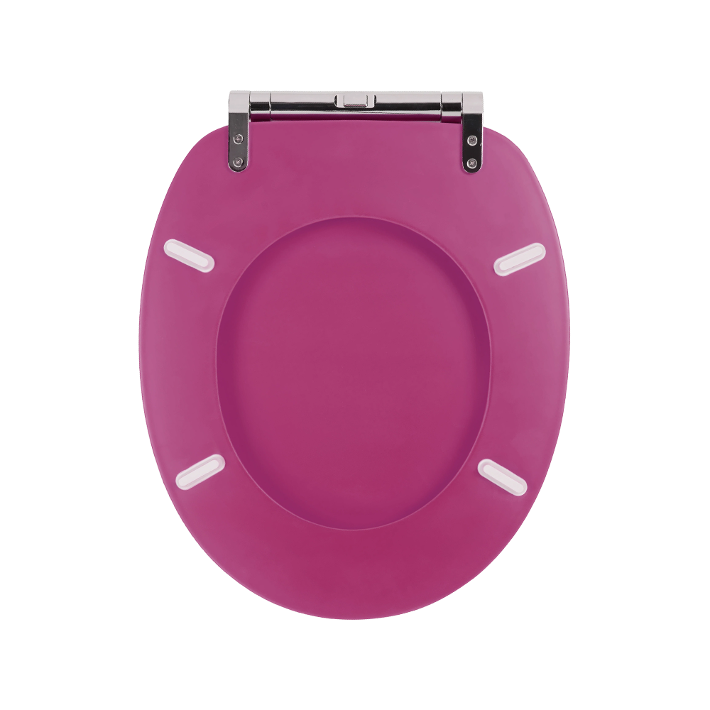 Purple matte skin-like finish molded toilet seat Purple matte skin-like finish molded toilet seat