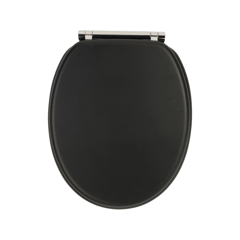 Matte black skin-like textured molded toilet seat Matte black skin-like textured molded toilet seat