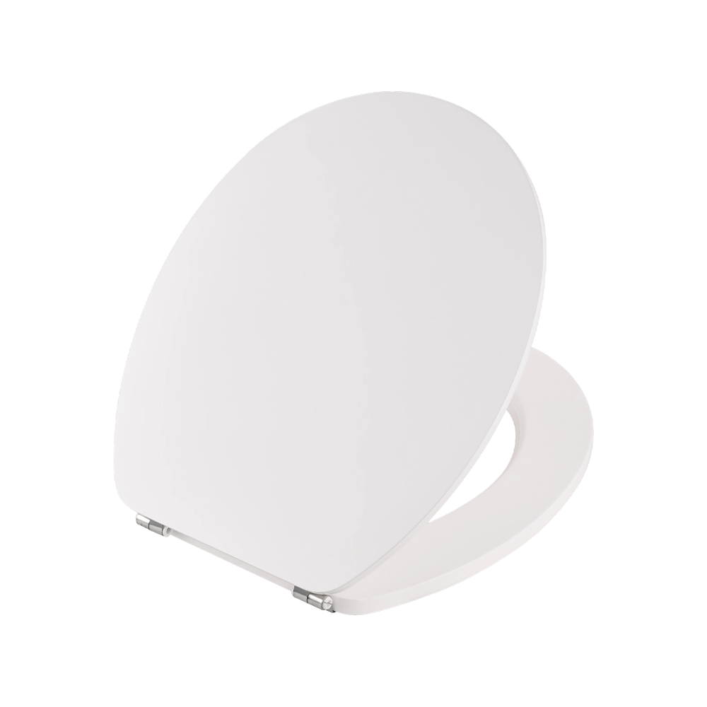 White high-gloss flat MDF toilet seat White high-gloss flat MDF toilet seat