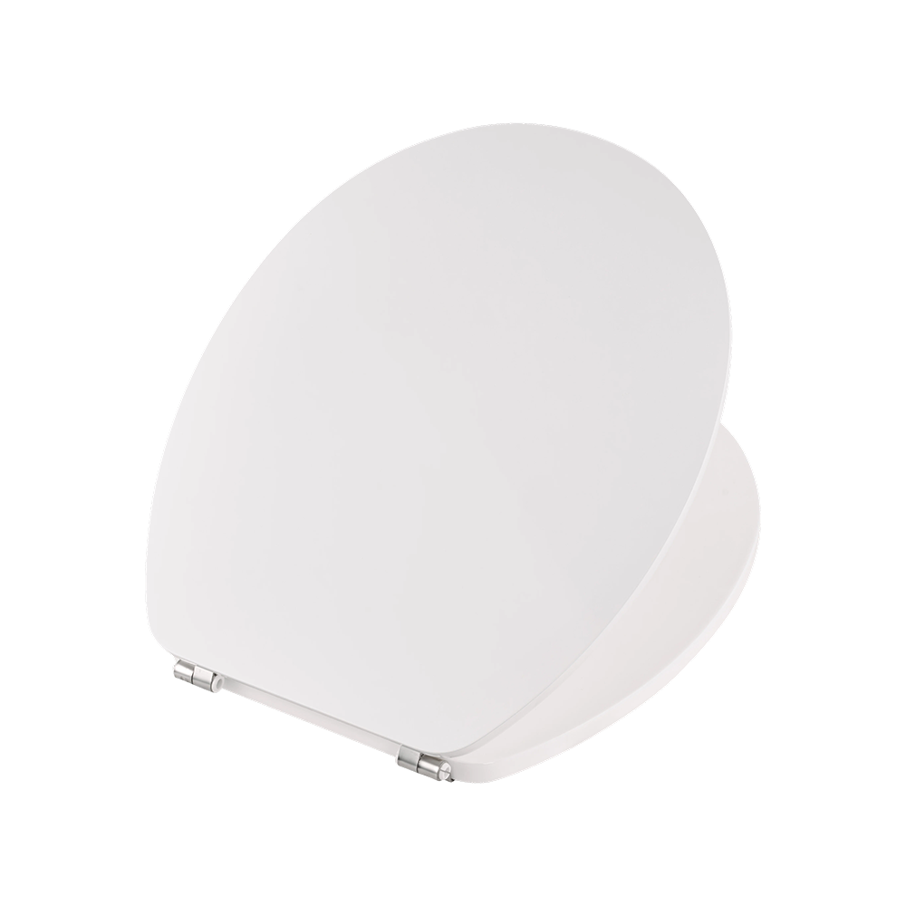 White high-gloss flat MDF toilet seat White high-gloss flat MDF toilet seat