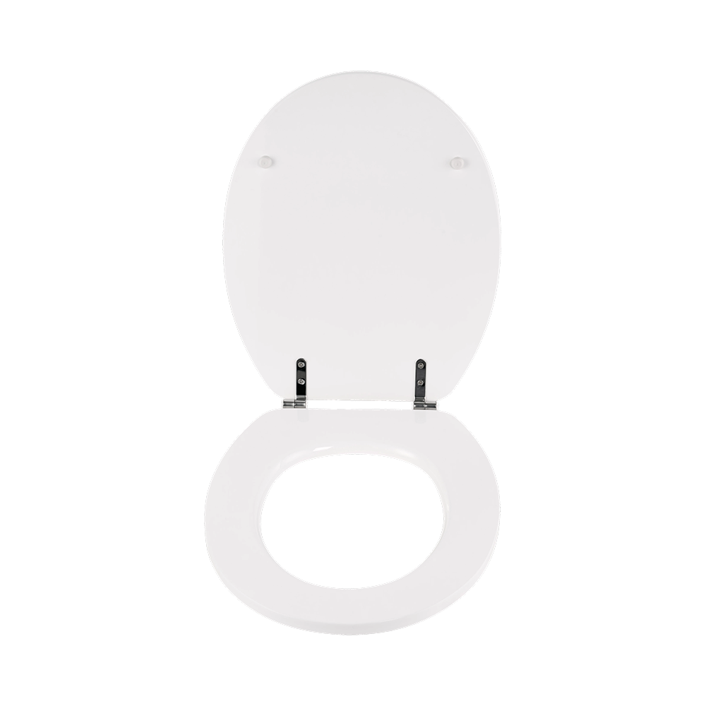 White high-gloss flat MDF toilet seat White high-gloss flat MDF toilet seat