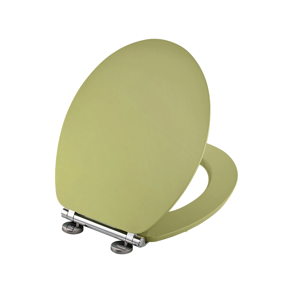 Green high-gloss flat MDF toilet seat Green high-gloss flat MDF toilet seat