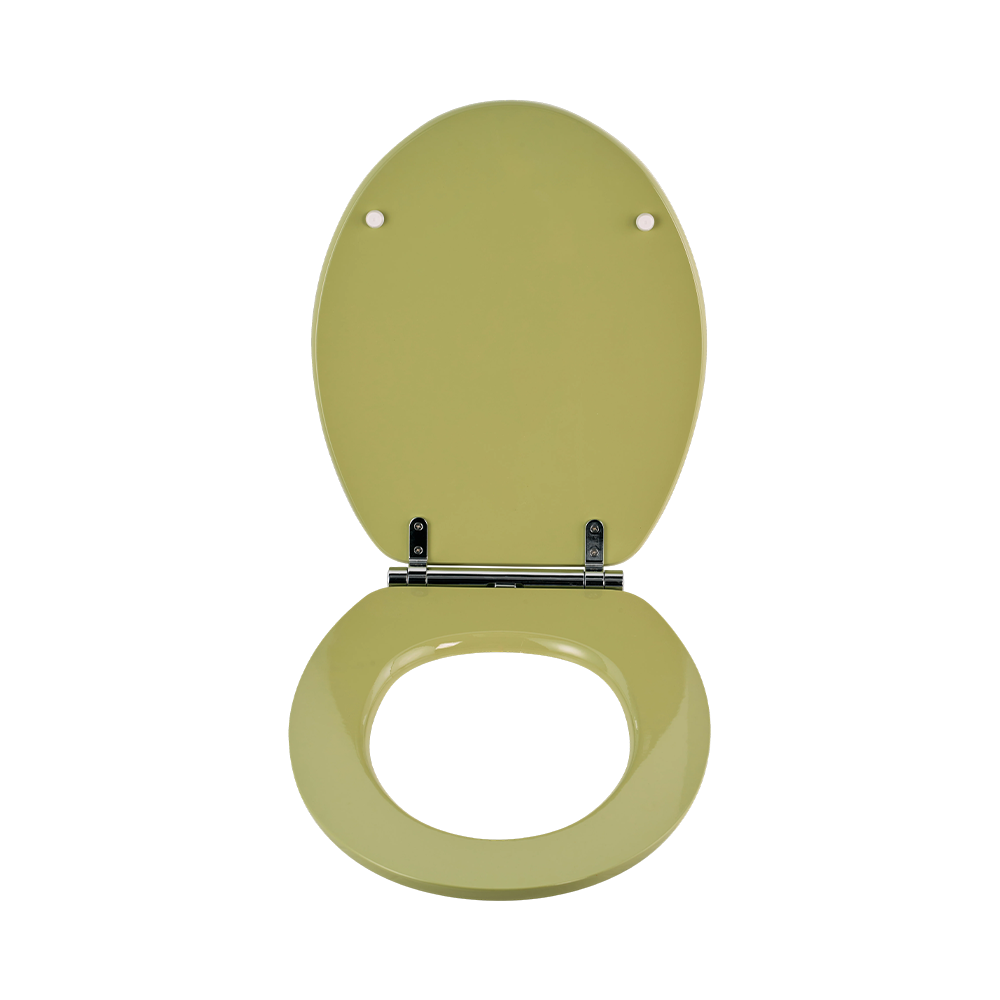 Green high-gloss flat MDF toilet seat Green high-gloss flat MDF toilet seat