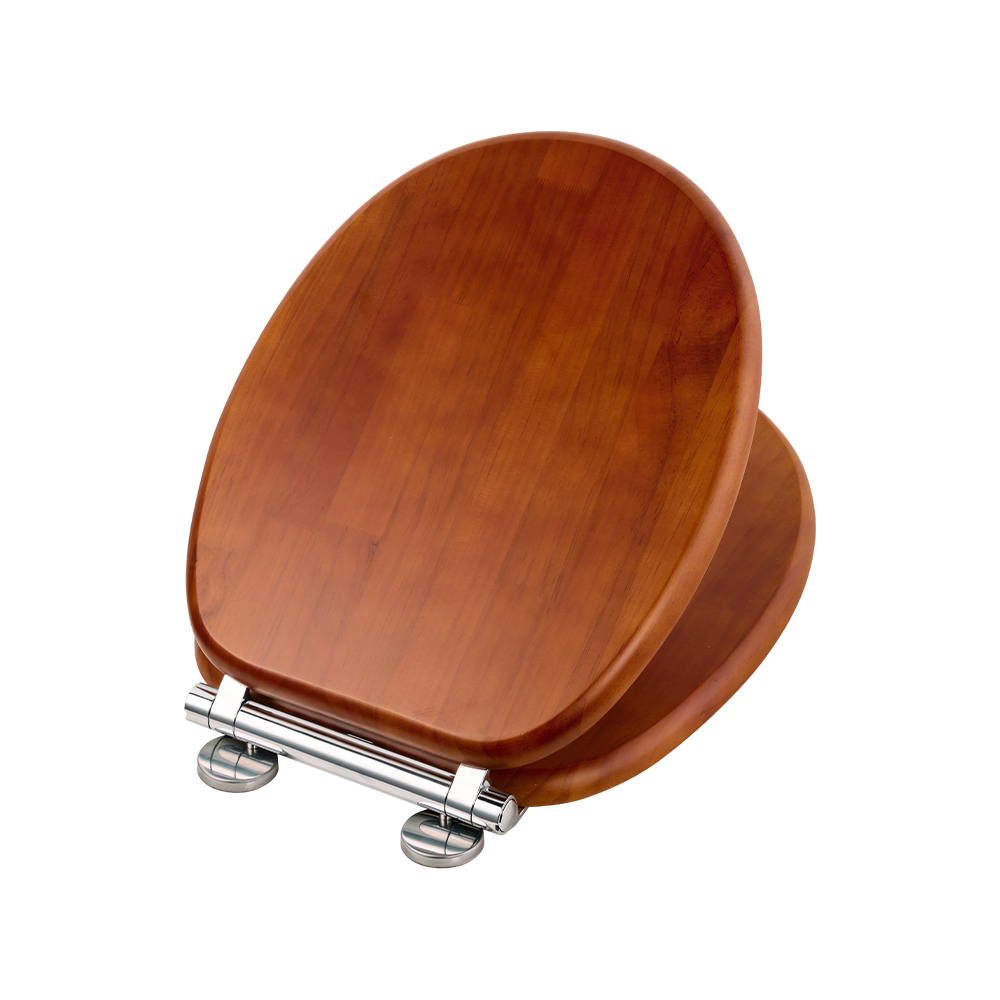 Antique-finish matte pine toilet seat Antique-finish matte pine toilet seat