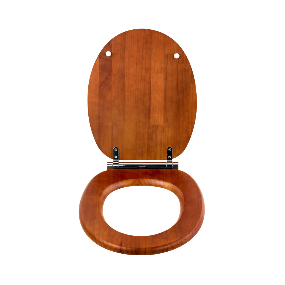 Antique-finish matte pine toilet seat Antique-finish matte pine toilet seat