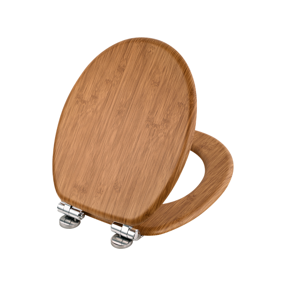 Moso bamboo PVC molded toilet seat Moso bamboo PVC molded toilet seat