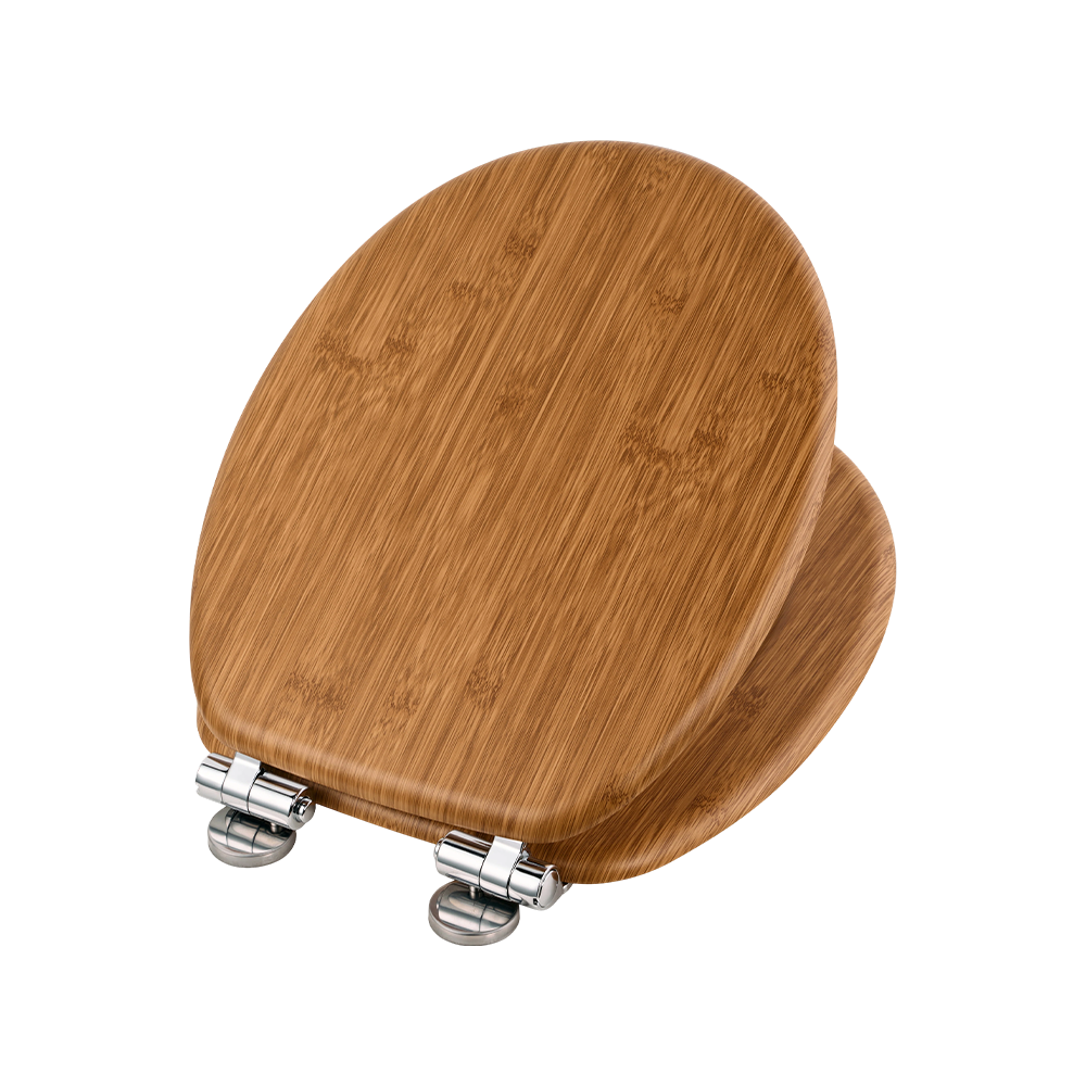 Moso bamboo PVC molded toilet seat Moso bamboo PVC molded toilet seat