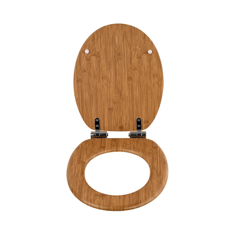 Moso bamboo PVC molded toilet seat Moso bamboo PVC molded toilet seat