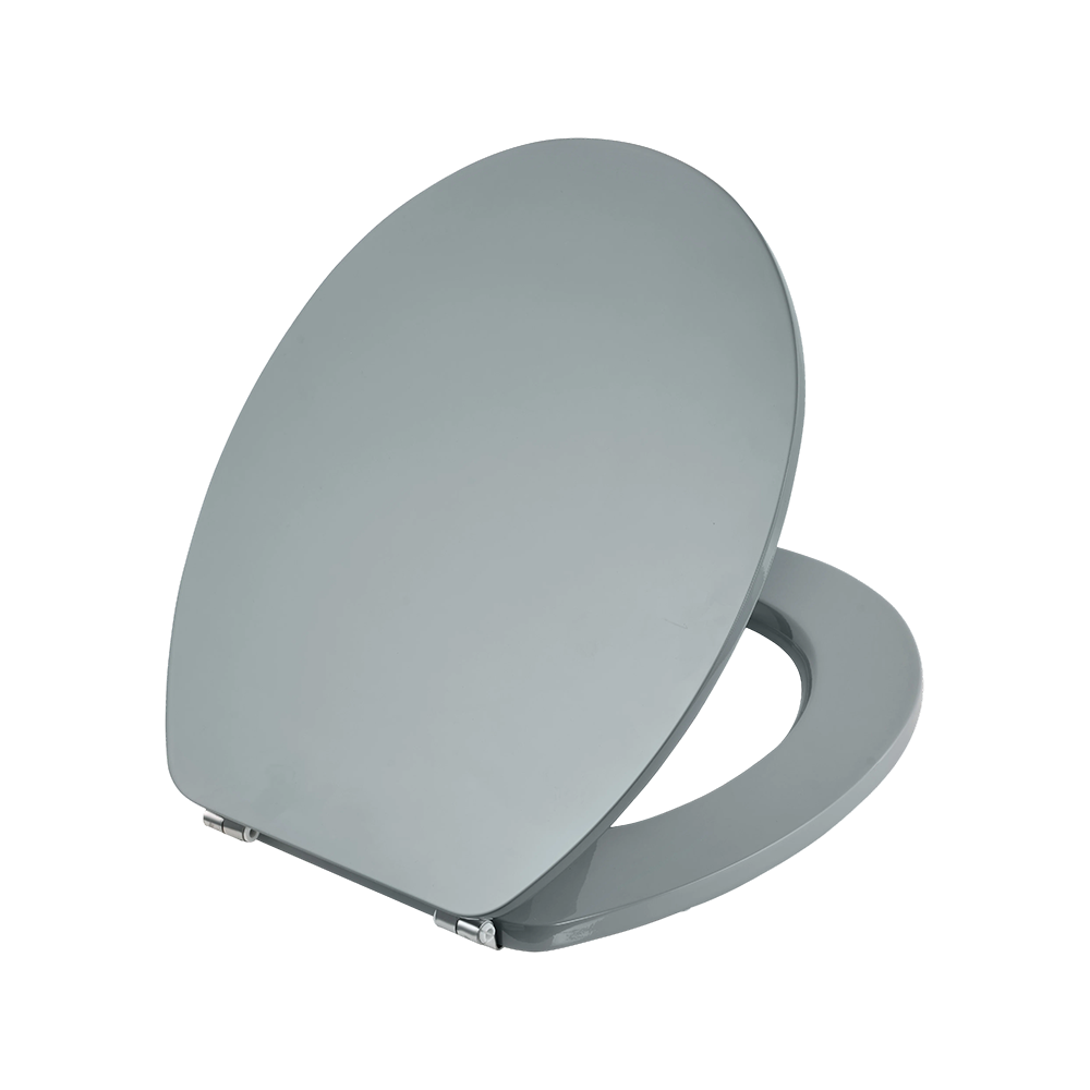 Gray high-gloss flat MDF toilet seat Gray high-gloss flat MDF toilet seat