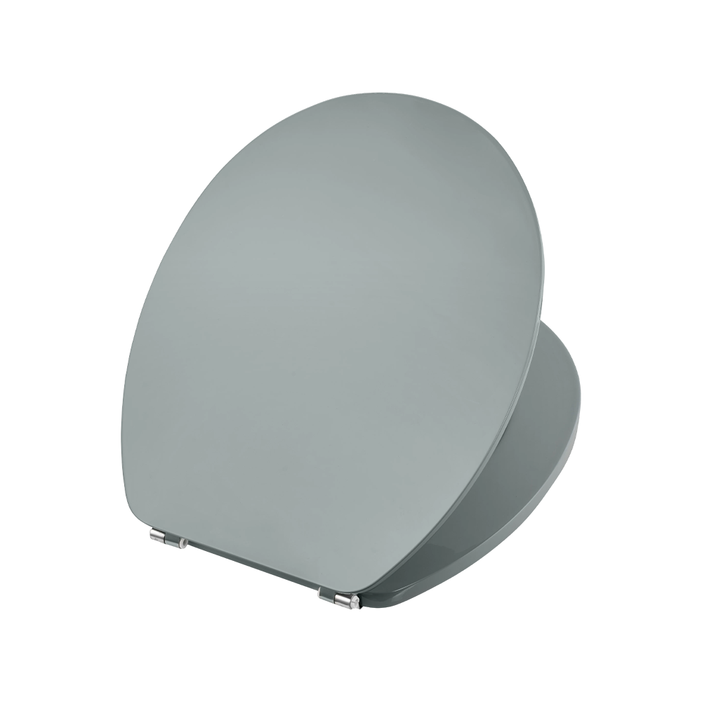 Gray high-gloss flat MDF toilet seat Gray high-gloss flat MDF toilet seat