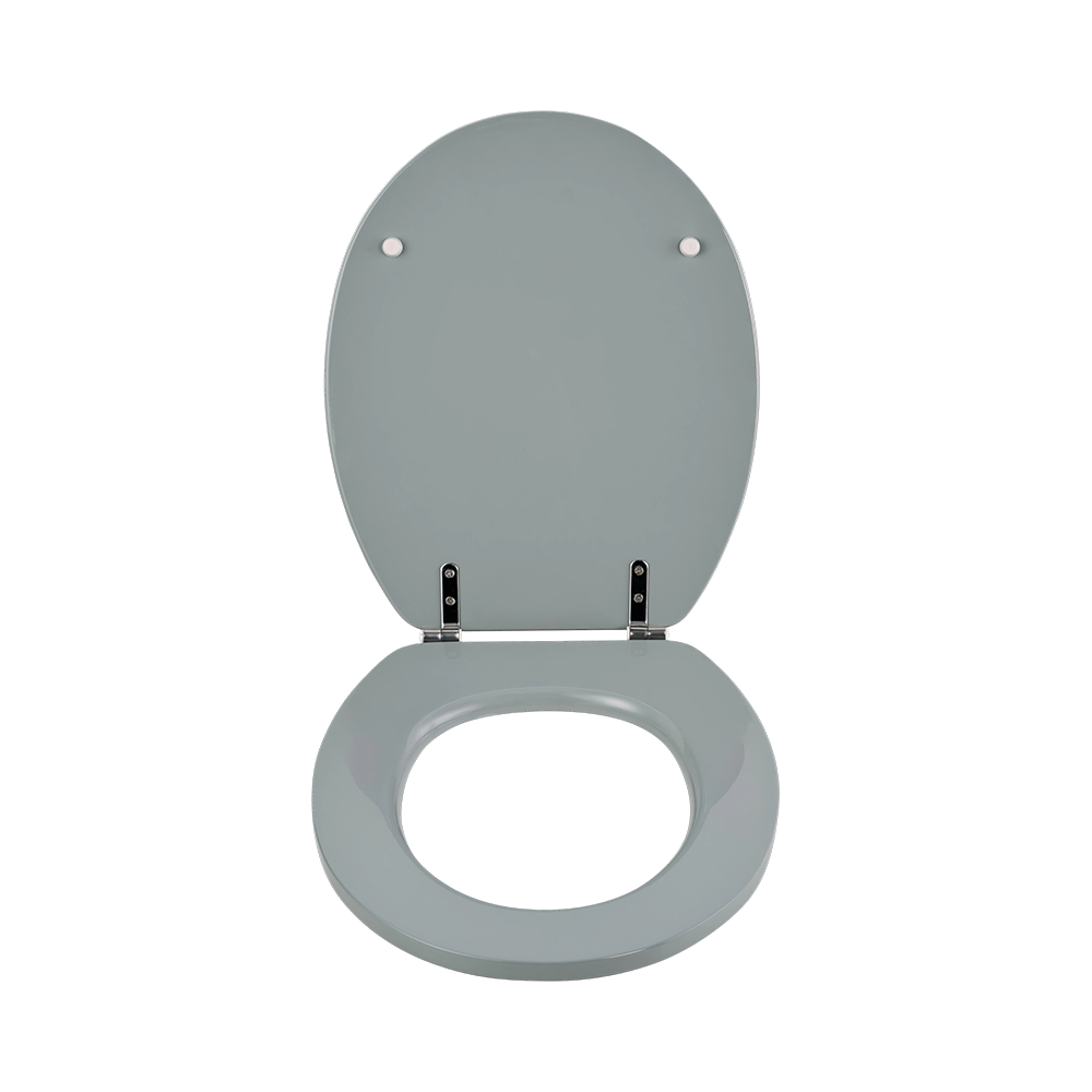 Gray high-gloss flat MDF toilet seat Gray high-gloss flat MDF toilet seat