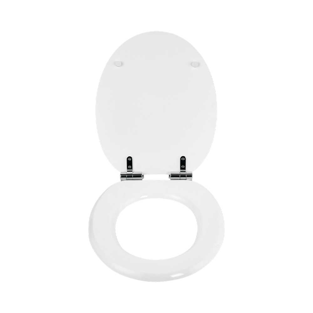 White high-gloss MDF toilet seat White high-gloss MDF toilet seat