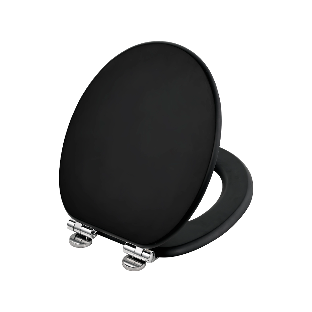 Matte black MDF toilet seat Matte black MDF toilet seat