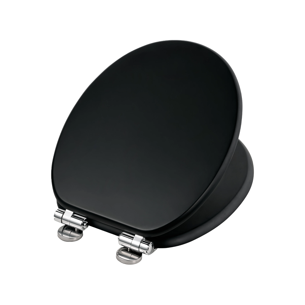 Matte black MDF toilet seat Matte black MDF toilet seat
