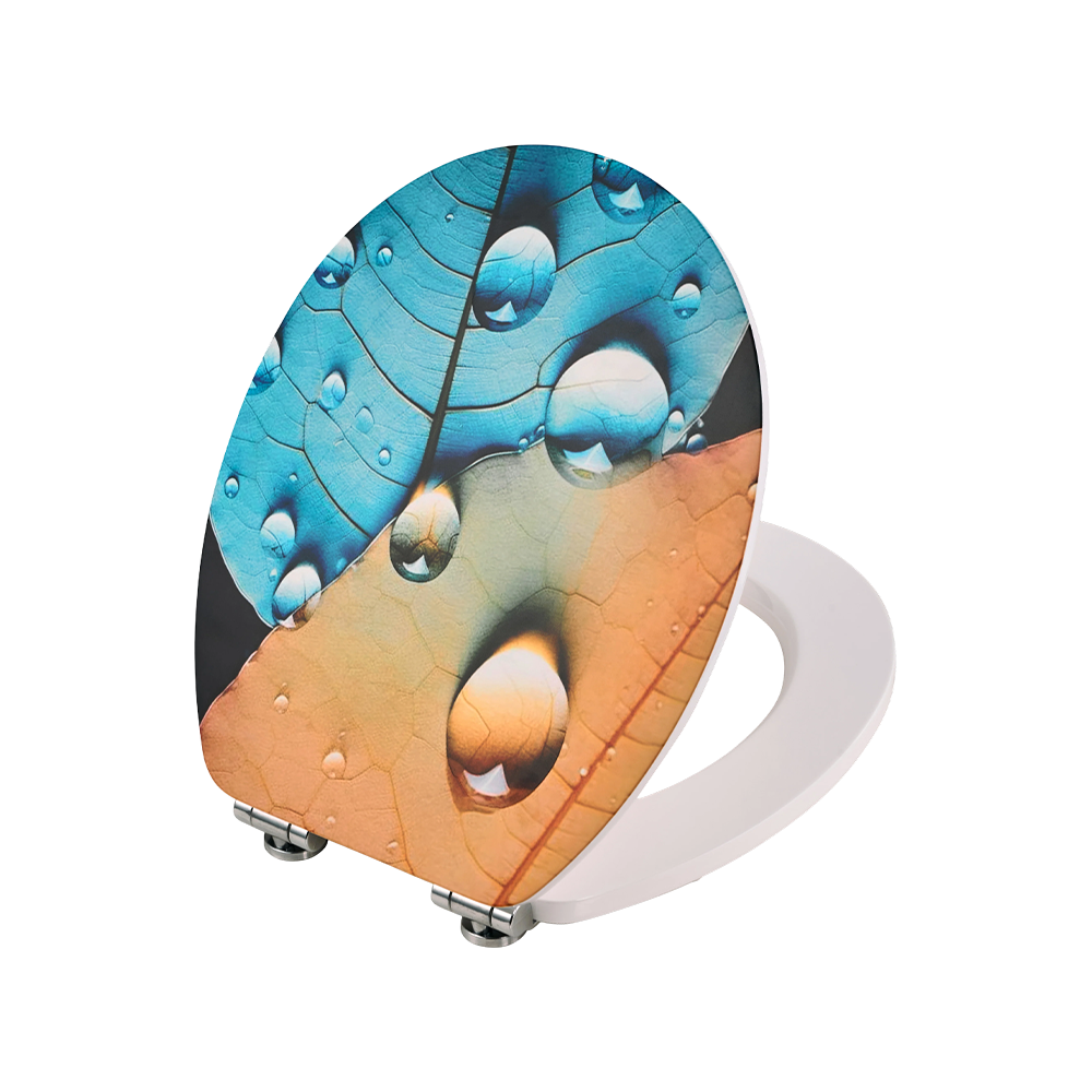 18-inch 3D matte printed MDF toilet seat cover 18-inch 3D matte printed MDF toilet seat cover