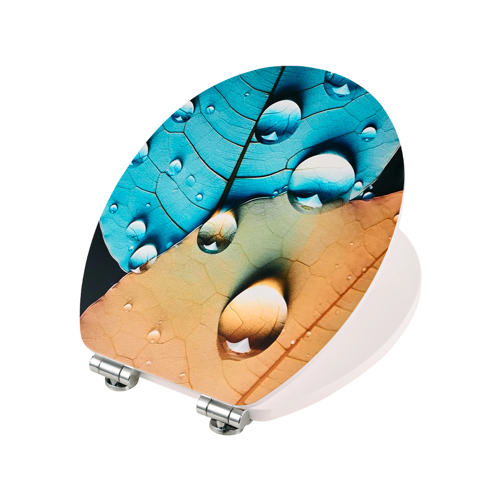 18-inch 3D matte printed MDF toilet seat cover 18-inch 3D matte printed MDF toilet seat cover