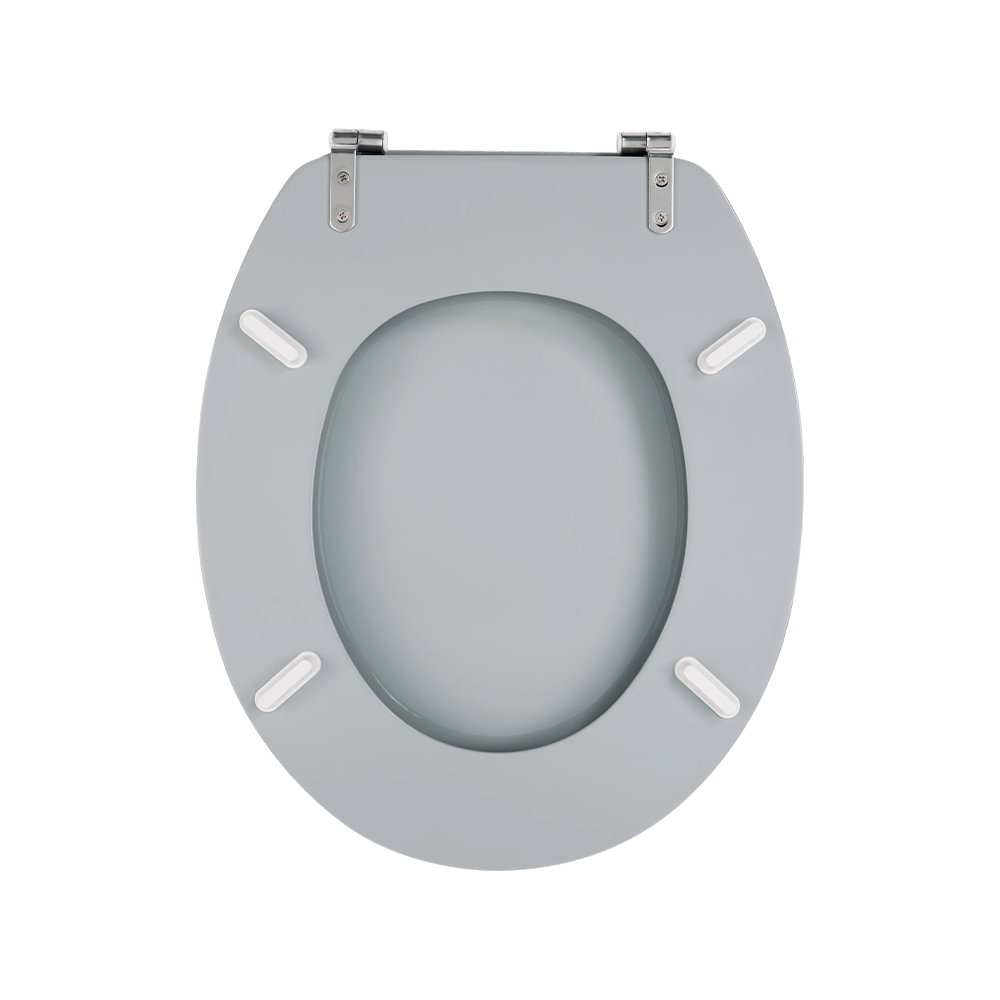 Gray high-gloss flat MDF toilet seat Gray high-gloss flat MDF toilet seat