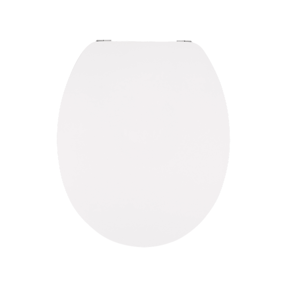 White high-gloss flat MDF toilet seat White high-gloss flat MDF toilet seat