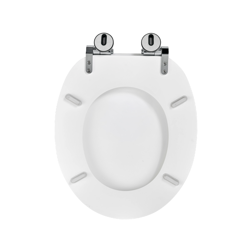 White high-gloss MDF toilet seat White high-gloss MDF toilet seat
