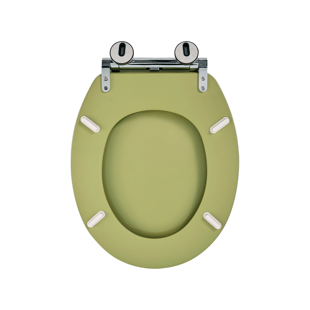 Green high-gloss flat MDF toilet seat Green high-gloss flat MDF toilet seat