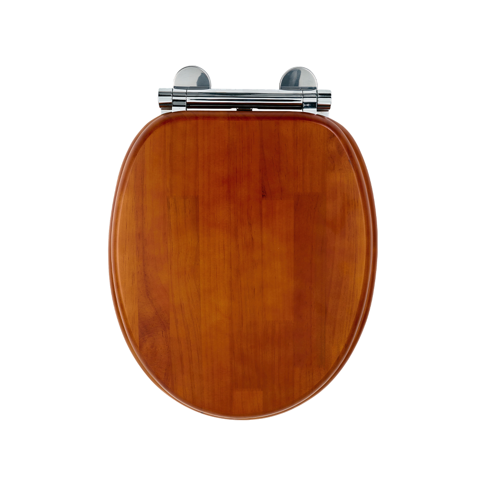 Antique-finish matte pine toilet seat Antique-finish matte pine toilet seat