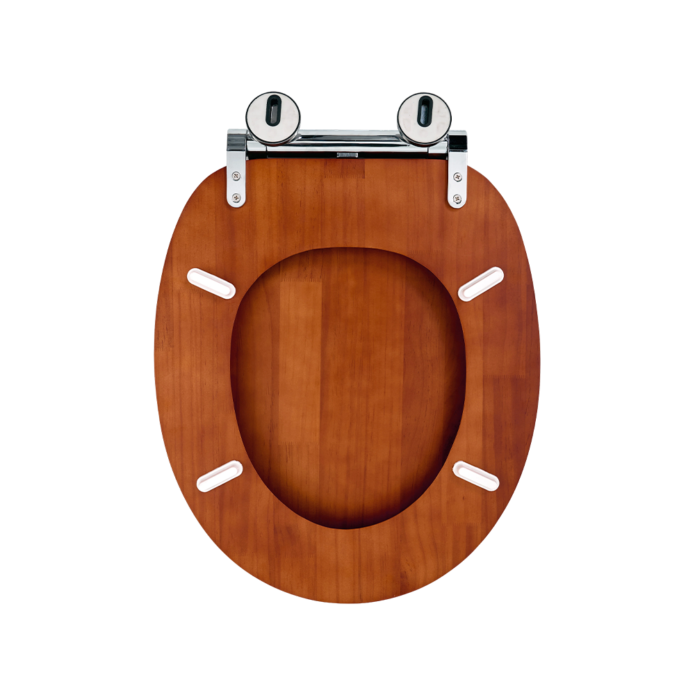 Antique-finish matte pine toilet seat Antique-finish matte pine toilet seat