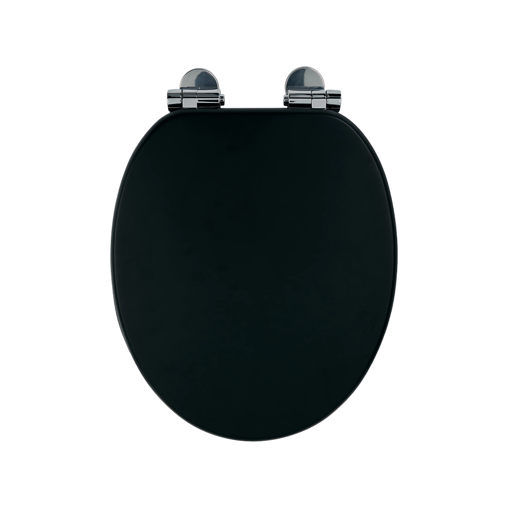 Matte black MDF toilet seat Matte black MDF toilet seat