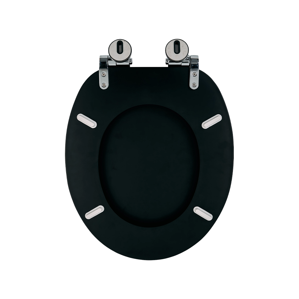 Matte black MDF toilet seat Matte black MDF toilet seat
