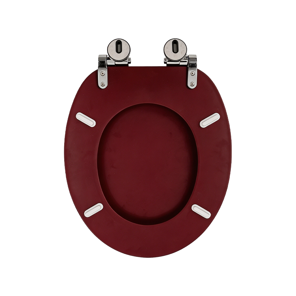 Red high-gloss flat MDF toilet seat Red high-gloss flat MDF toilet seat