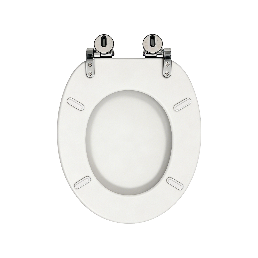 White matte MDF toilet seat White matte MDF toilet seat