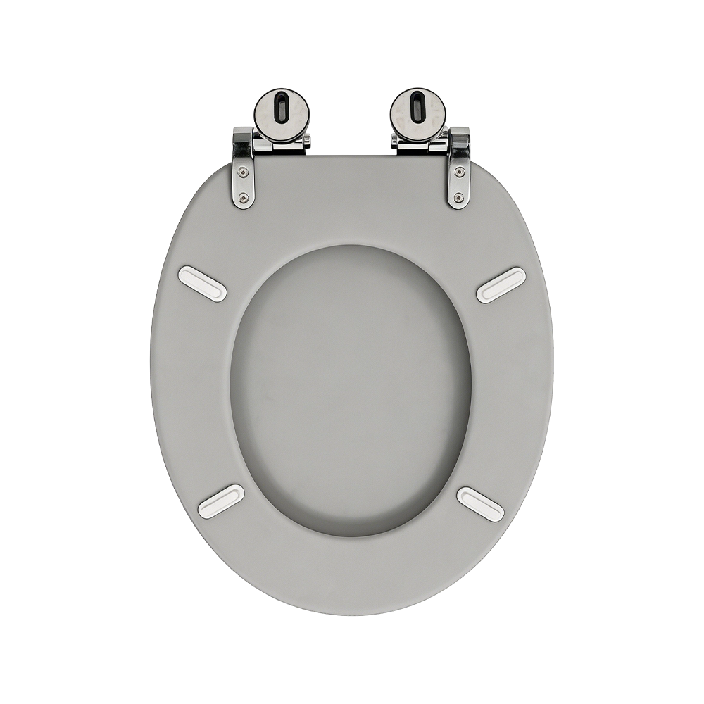Matte gray MDF toilet seat Matte gray MDF toilet seat