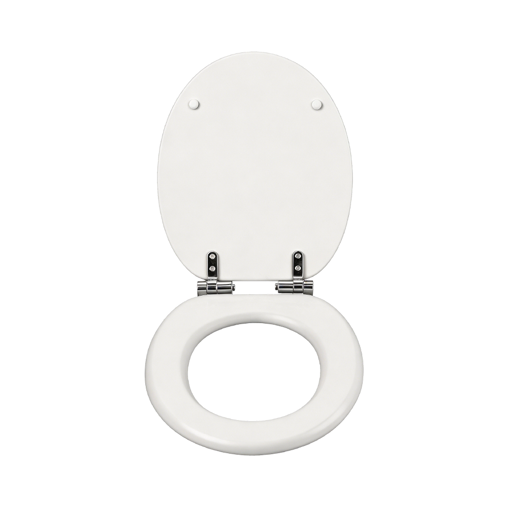 White matte MDF toilet seat White matte MDF toilet seat