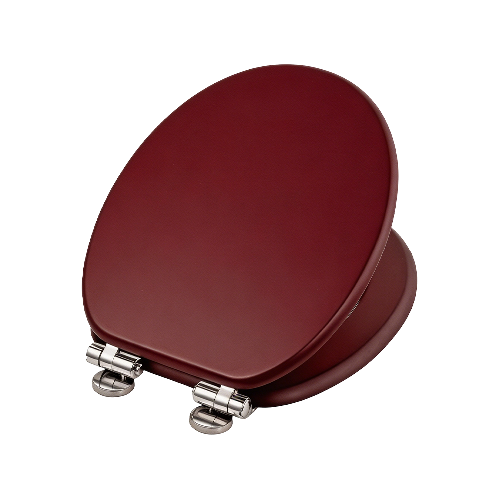 Red high-gloss flat MDF toilet seat Red high-gloss flat MDF toilet seat