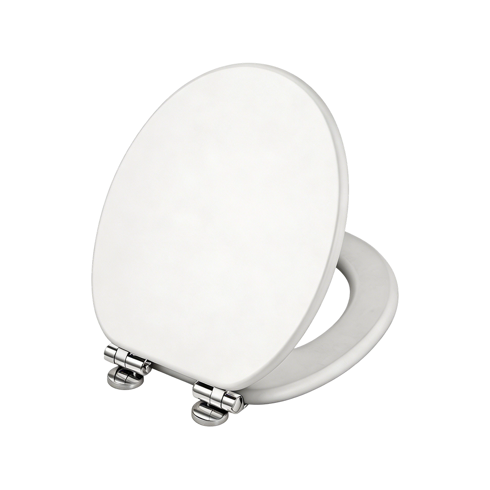 White matte MDF toilet seat White matte MDF toilet seat