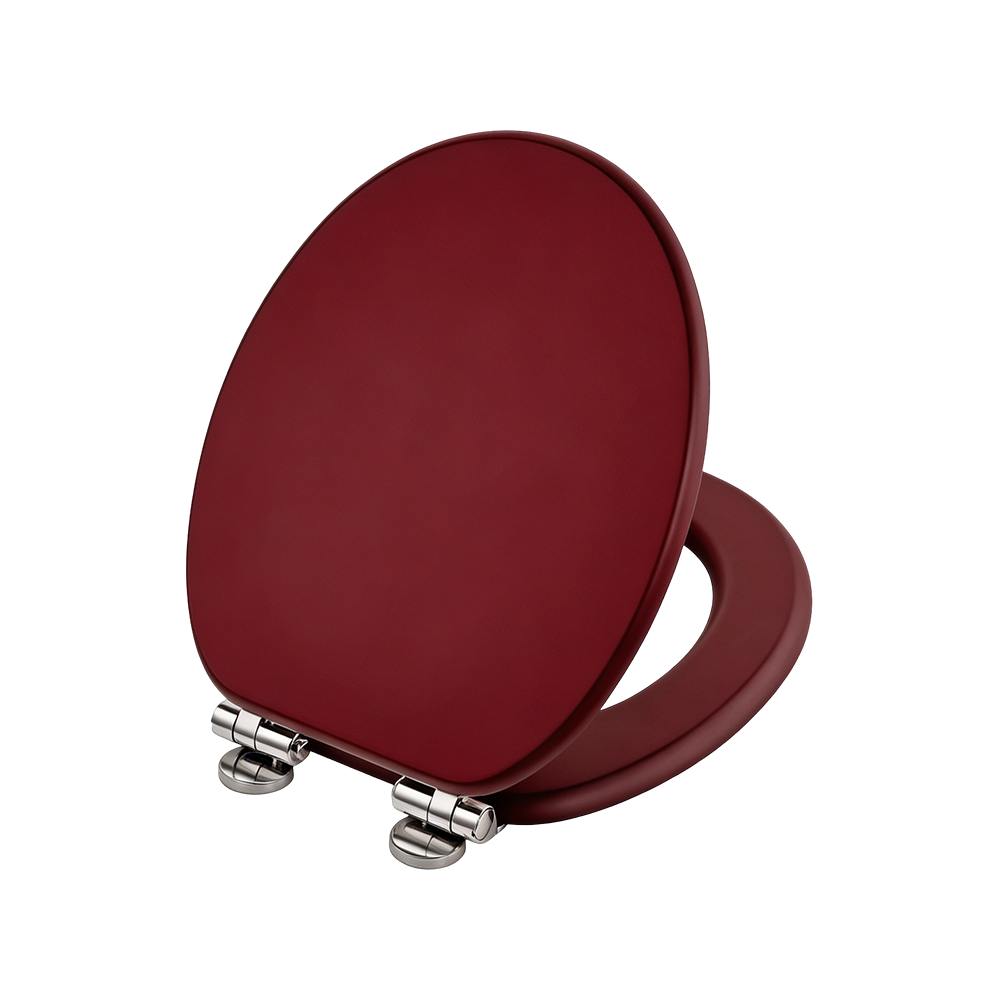 Red high-gloss flat MDF toilet seat Red high-gloss flat MDF toilet seat